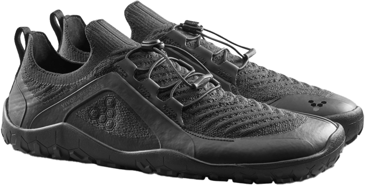 Vivobarefoot Men's Primus Trail Knit FG Grounding Obsidian/Obsidian Vivobarefoot