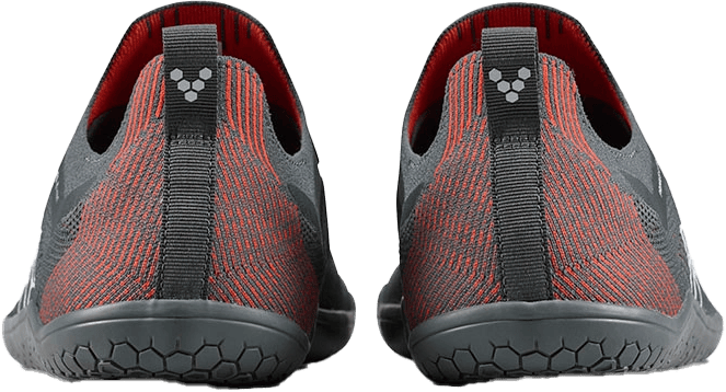 Vivobarefoot Men's Primus Lite Knit Obsidian/Cherry Tomato Vivobarefoot