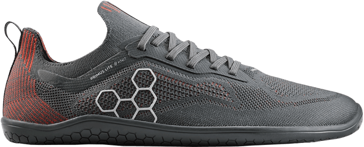 Vivobarefoot Men's Primus Lite Knit Obsidian/Cherry Tomato Vivobarefoot Vivobarefoot Men's Primus Lite Knit Obsidian/Cherry Tomato Vivobarefoot