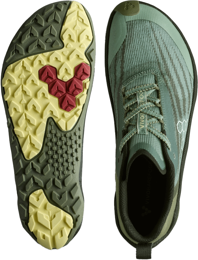 Vivobarefoot Men's Primus Trail Flow Glacial Green Vivobarefoot