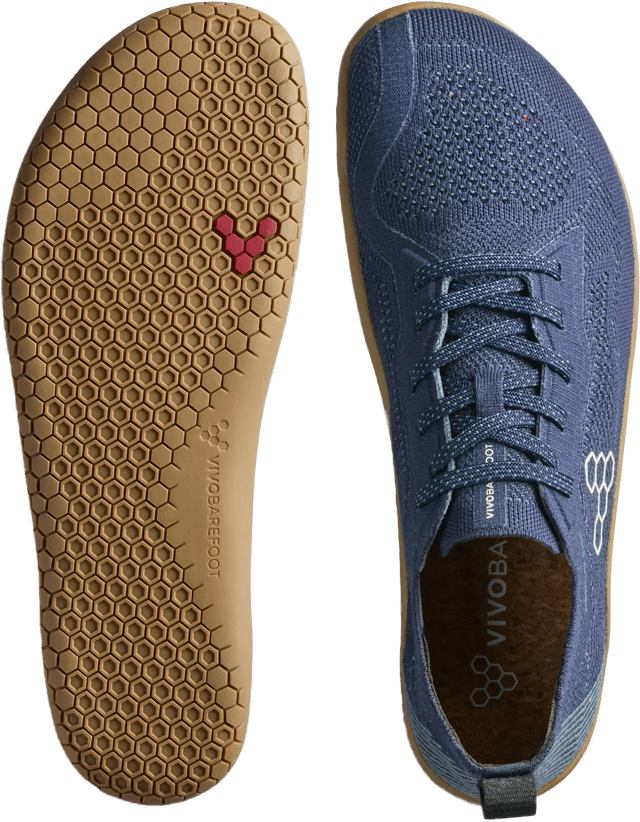 Vivobarefoot Men's Primus Lite Knit Natural Deep Ocean Vivobarefoot