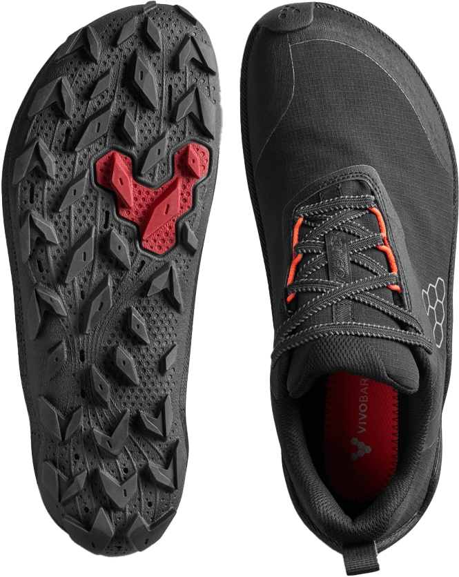 Vivobarefoot Women's Primus Trail Flow WP Eclipse/Molten Lava Vivobarefoot