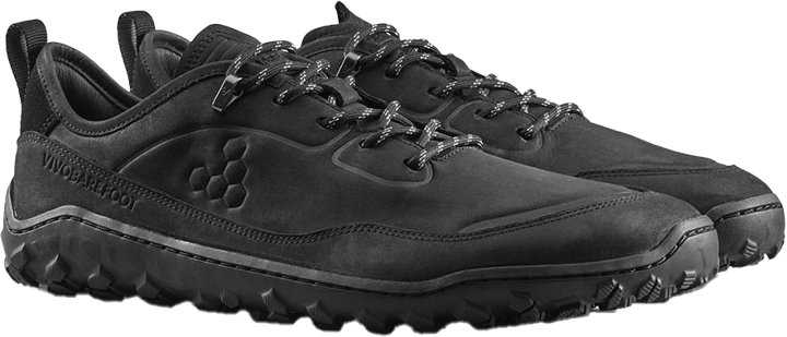 Vivobarefoot Men's Tracker Leather AT Low II Obsidian Vivobarefoot