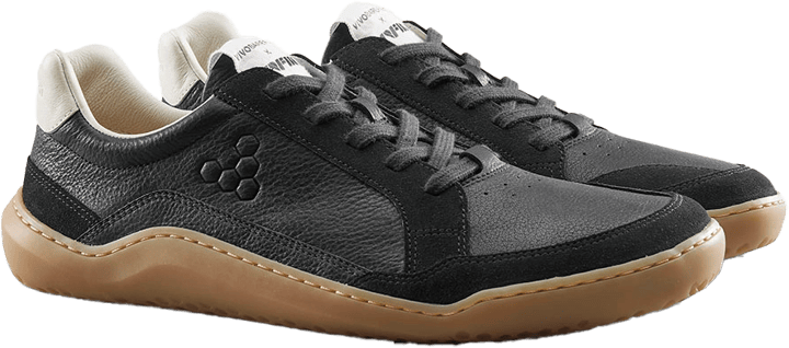 Vivobarefoot Men's Gobi II Sneaker Premium Leather Obsidian Vivobarefoot