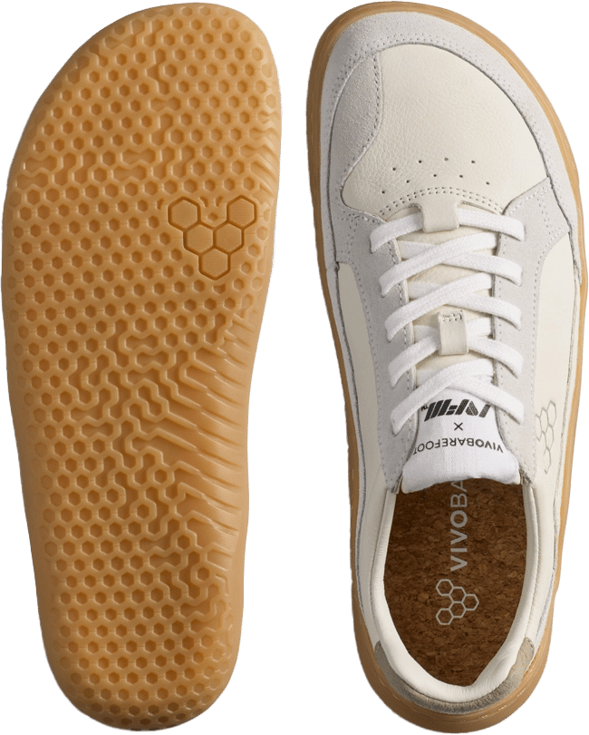 Vivobarefoot Men's Gobi II Sneaker Premium Leather Limestone Dusty Green Vivobarefoot