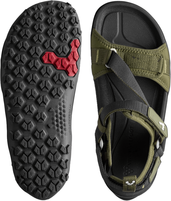 Vivobarefoot Men's Tracker Ora Sandal Dark Olive Vivobarefoot