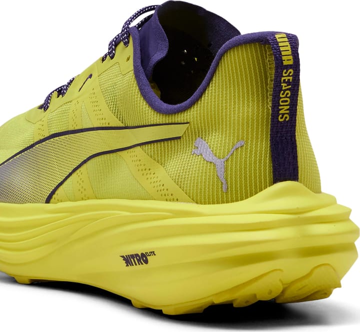 Puma Men's Deviate Nitro Elite Trail Lux Lime-deep Plum Puma