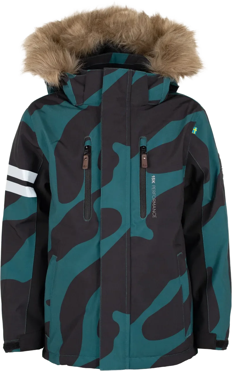 Lindberg Kids' Colden Jacket Dark Teal/black