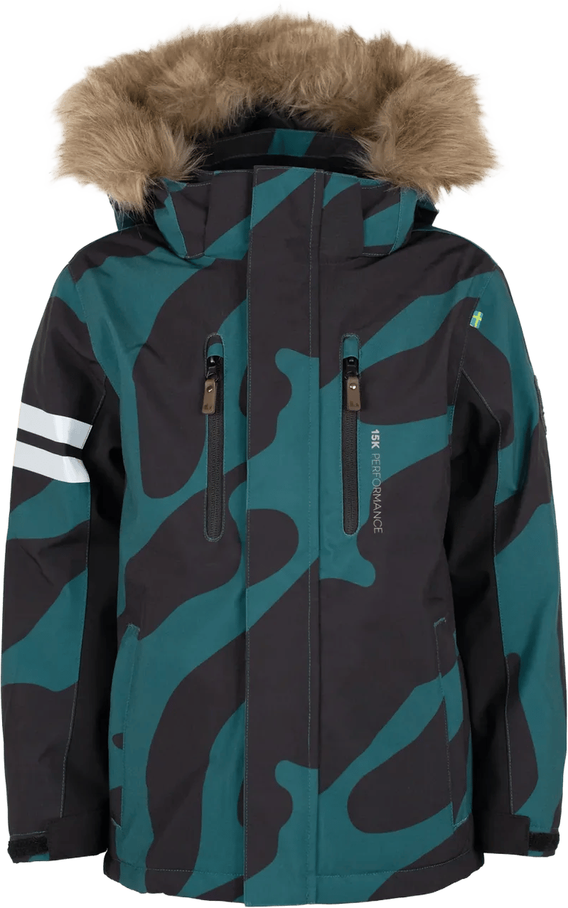 Lindberg Kids' Colden Jacket Dark Teal/black