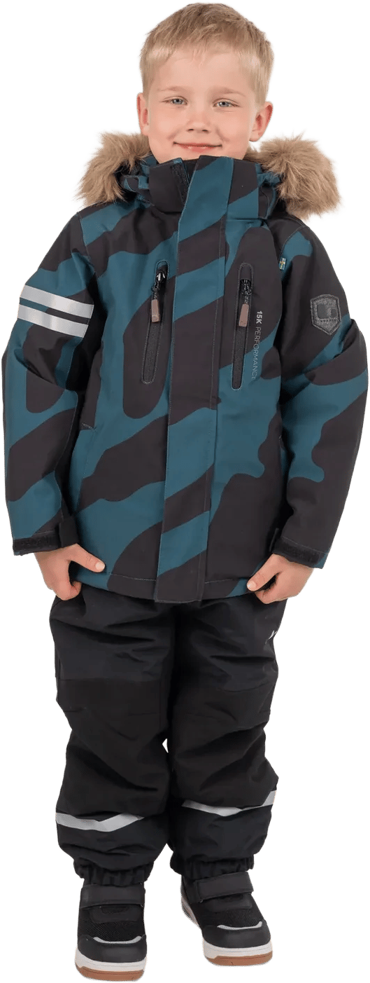 Lindberg Kids' Colden Jacket Dark Teal/black Lindberg