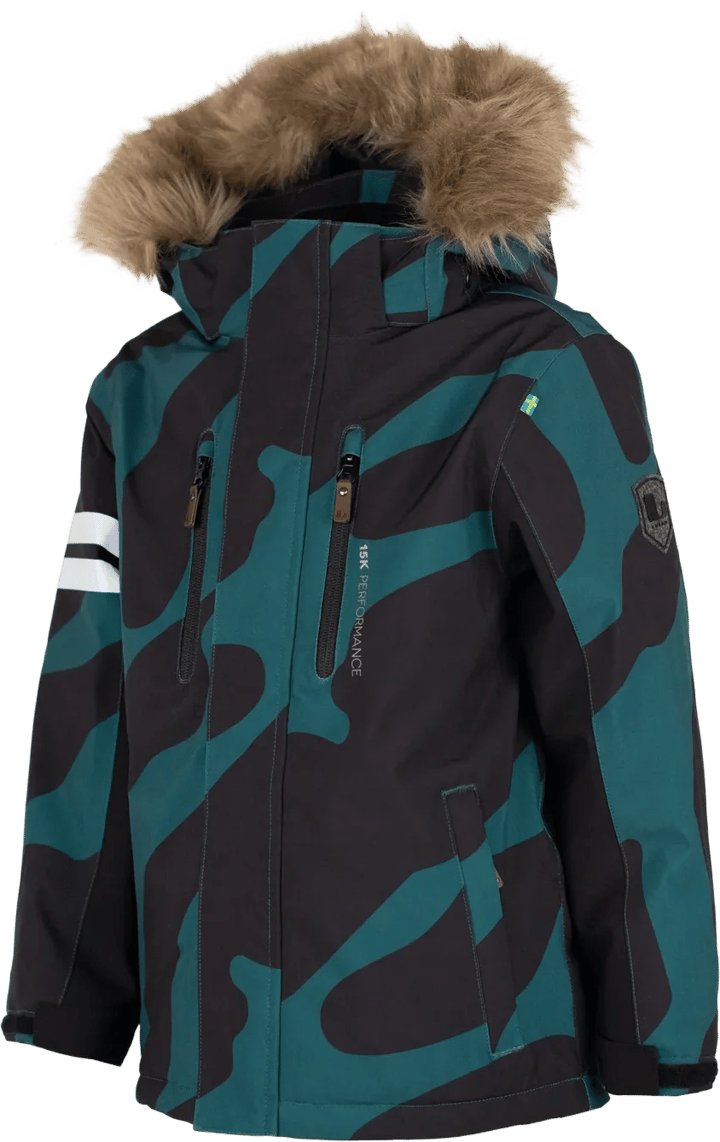 Lindberg Kids' Colden Jacket Dark Teal/black Lindberg