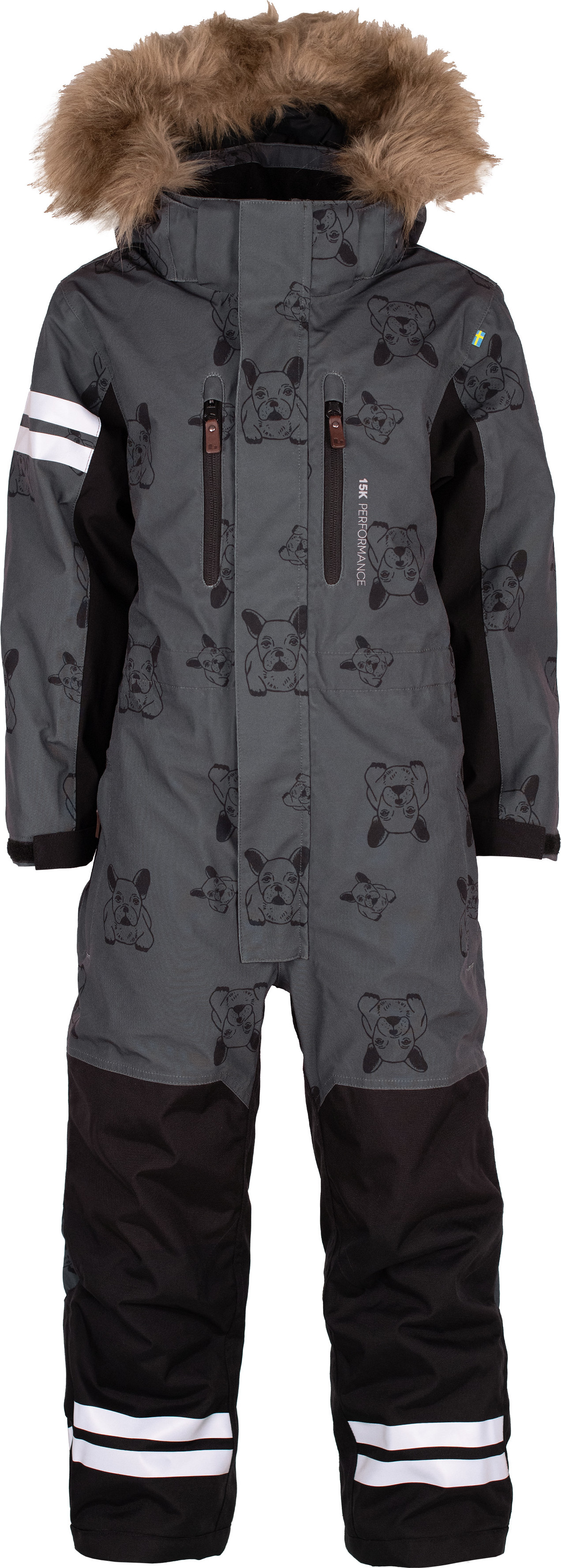Lindberg Kids' Colden Overall Anthracite/Black