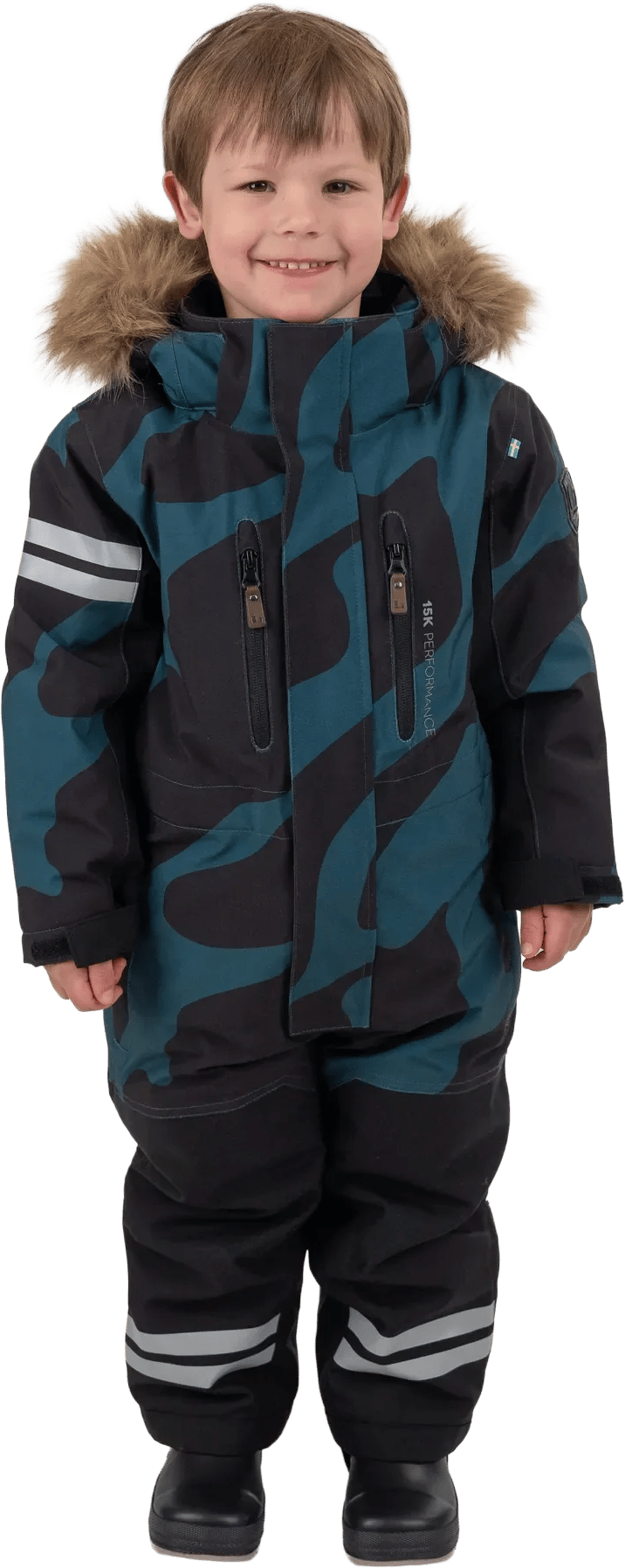 Lindberg Kids' Colden Overall Dark Teal/black Lindberg