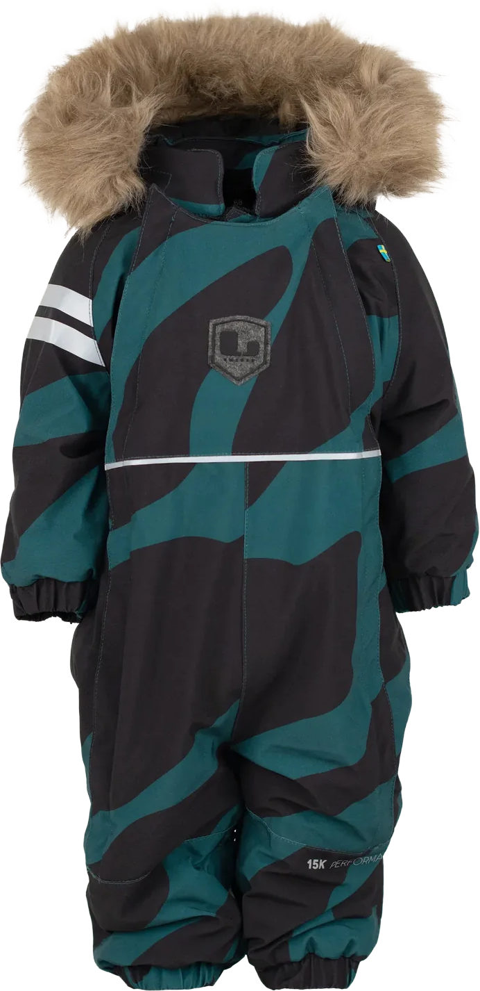 Lindberg Kids' Colden Baby Overall Dark Teal/black