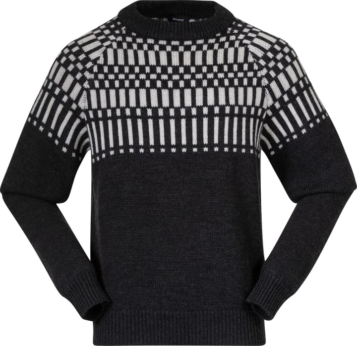 Bergans Men's Nordmarka Merino Jumper Dark Shadow Grey/Vanilla White Bergans Bergans Men's Nordmarka Merino Jumper Dark Shadow Grey/Vanilla White Bergans
