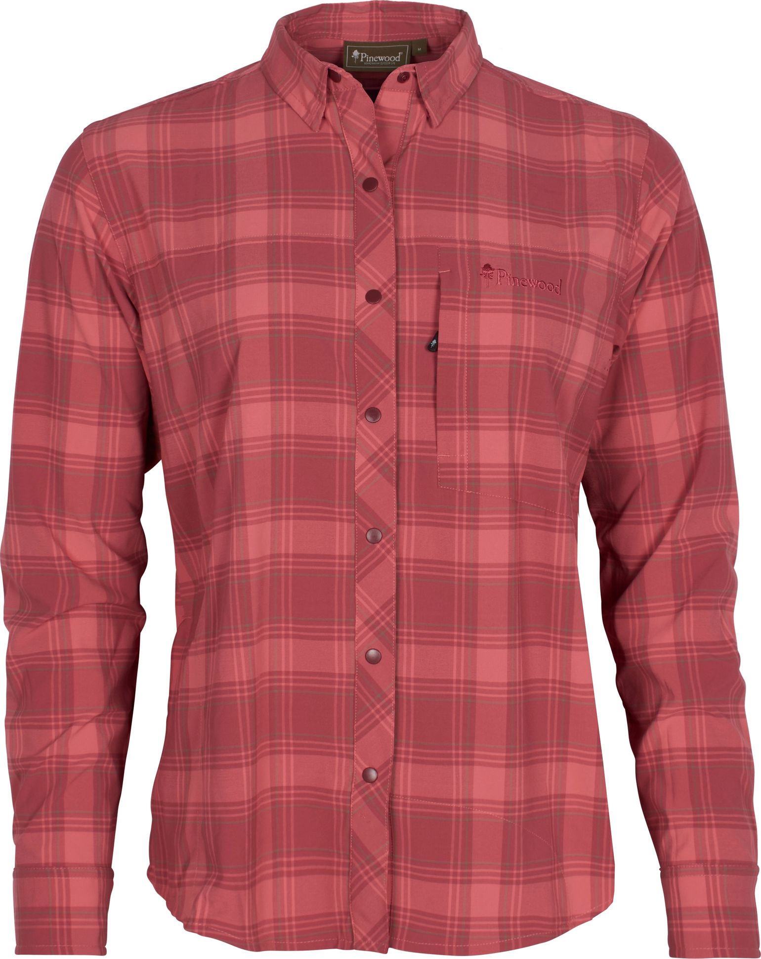 Pinewood Women's Abisko Trekking Longslevve Shirt Lantana Pink