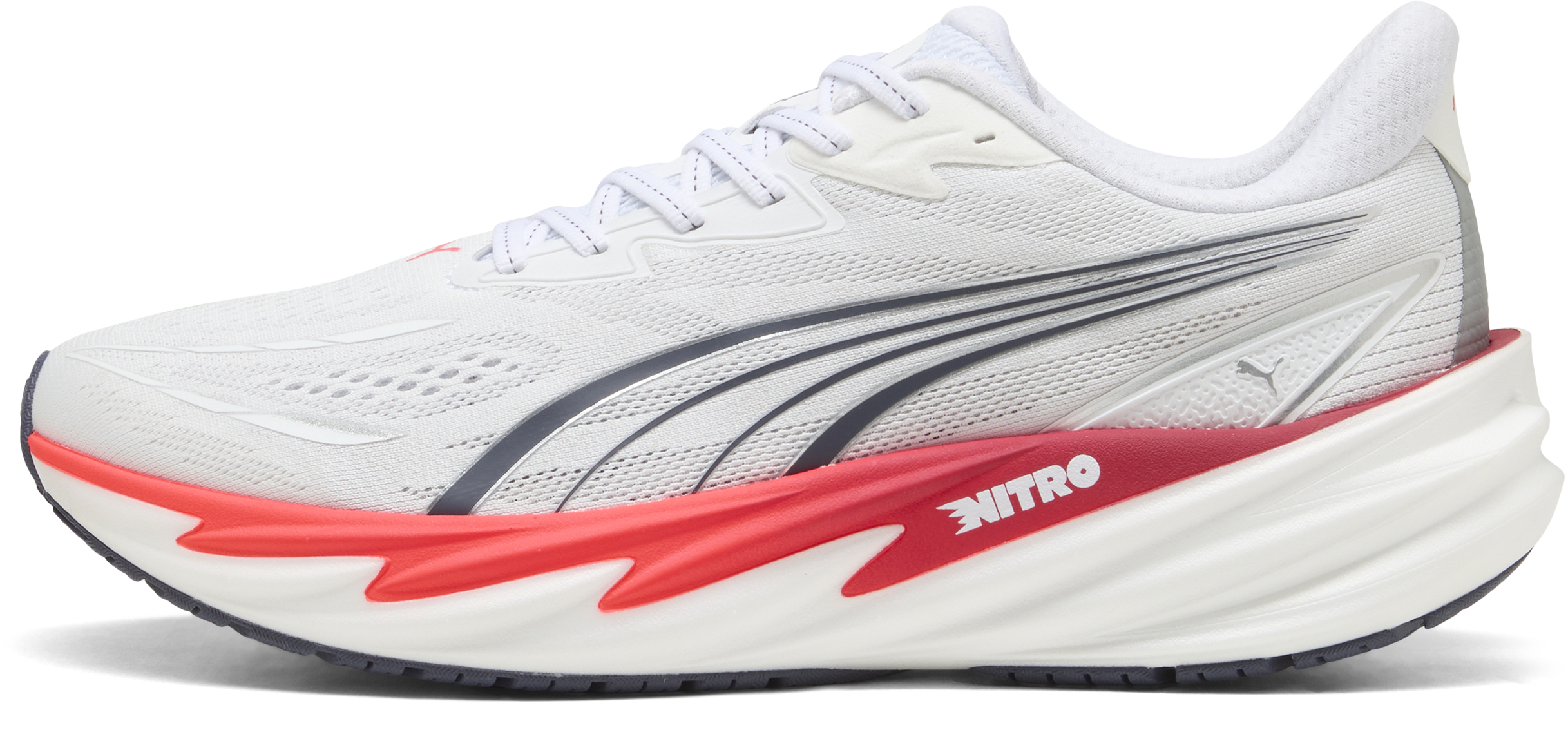 Puma Men's Velocity Nitro 5 White-ultra Red