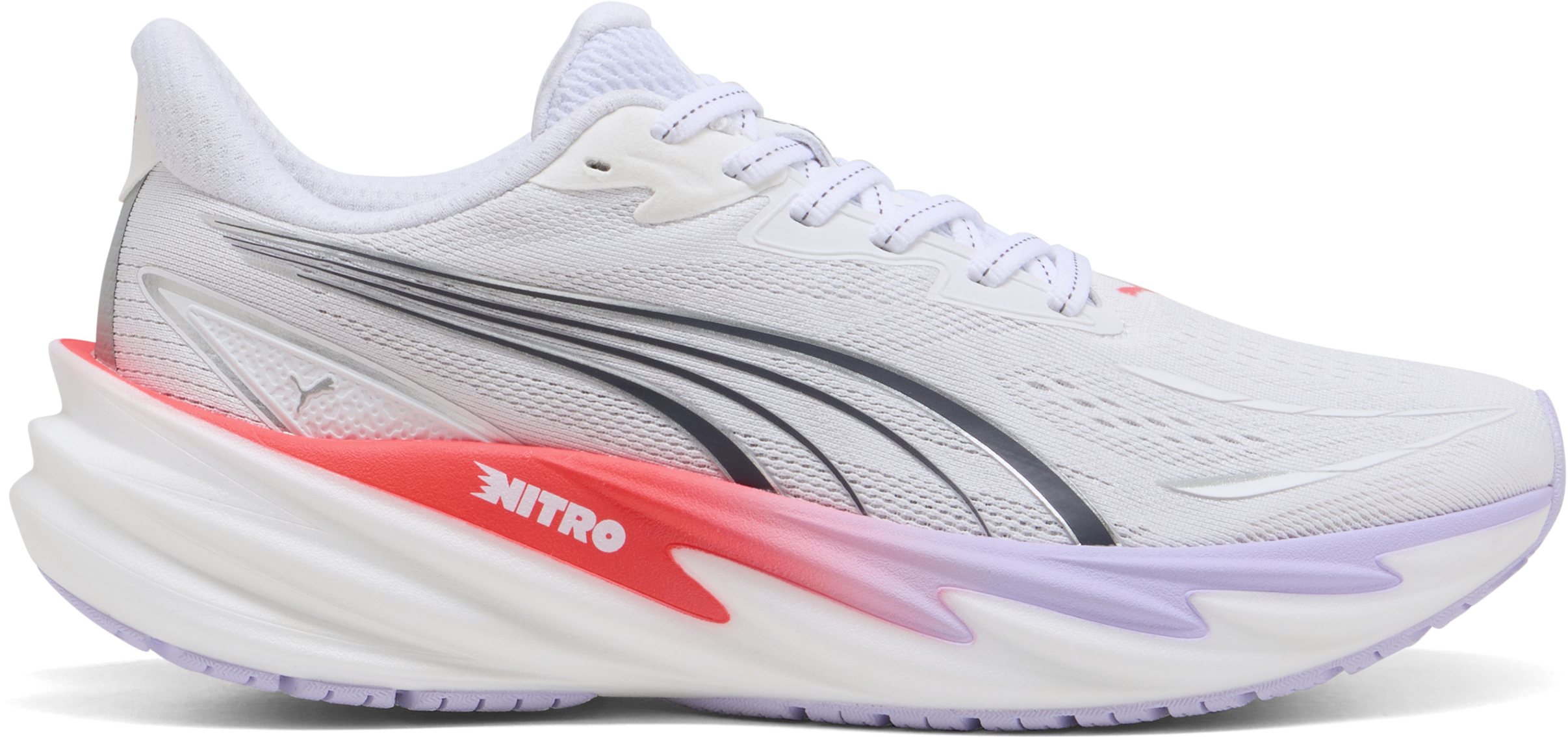 Puma Women's Velocity Nitro 5 White-ultra Red-light Lavender