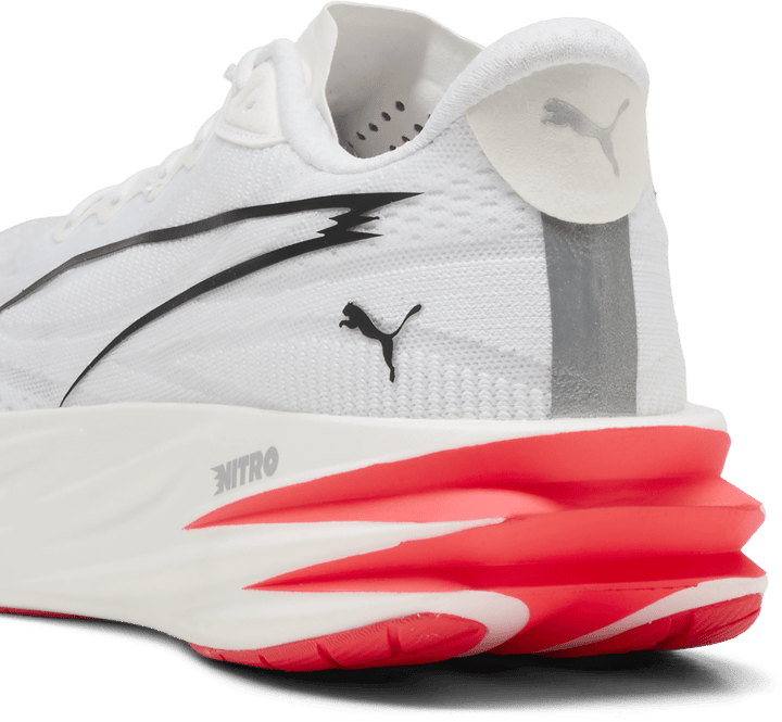 Puma Men's Deviate Pure Nitro White-ultra Red-silver Puma