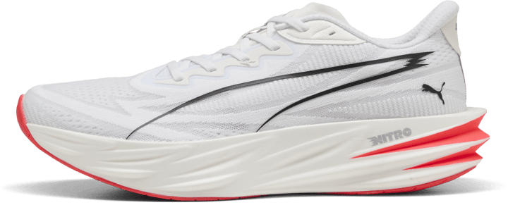 Puma Men's Deviate Pure Nitro White-ultra Red-silver Puma
