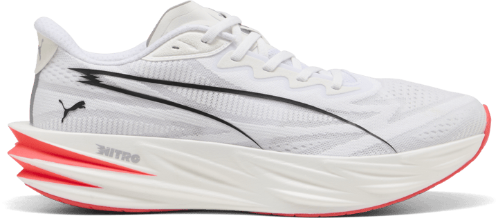 Puma Men's Deviate Pure Nitro White-ultra Red-silver Puma