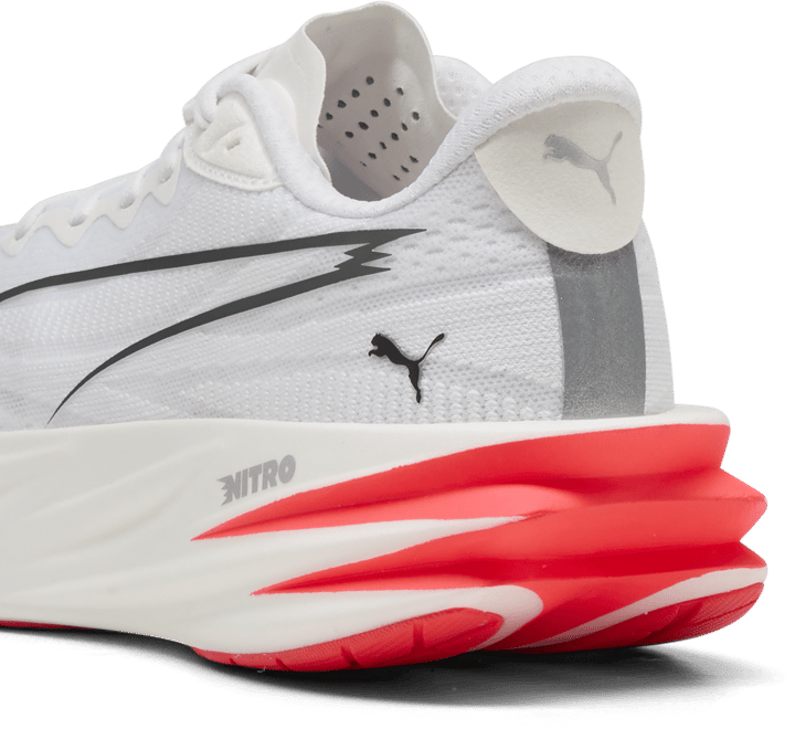 Puma Women's Deviate Pure Nitro White-ultra Red Puma
