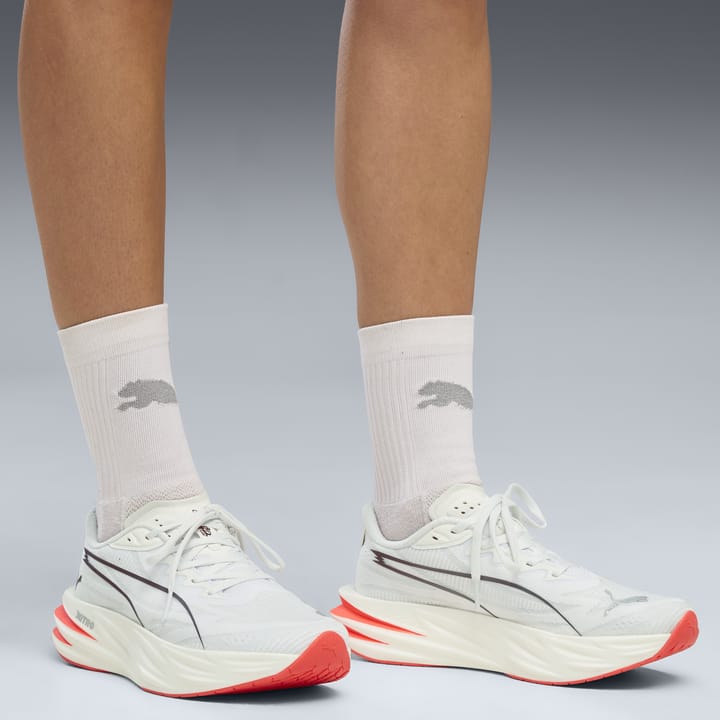 Puma Women's Deviate Pure Nitro White-ultra Red Puma