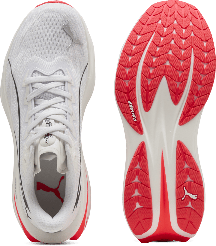 Puma Women's Deviate Pure Nitro White-ultra Red Puma
