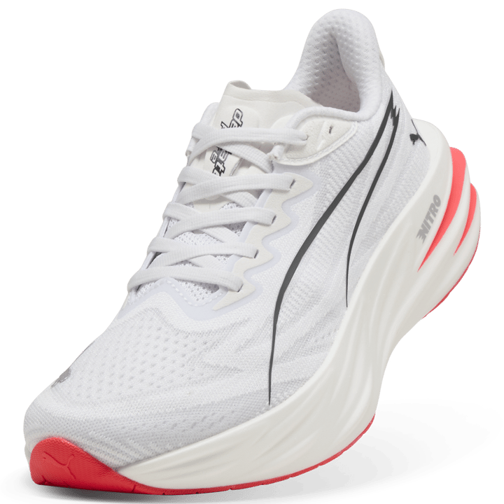Puma Women's Deviate Pure Nitro White-ultra Red Puma