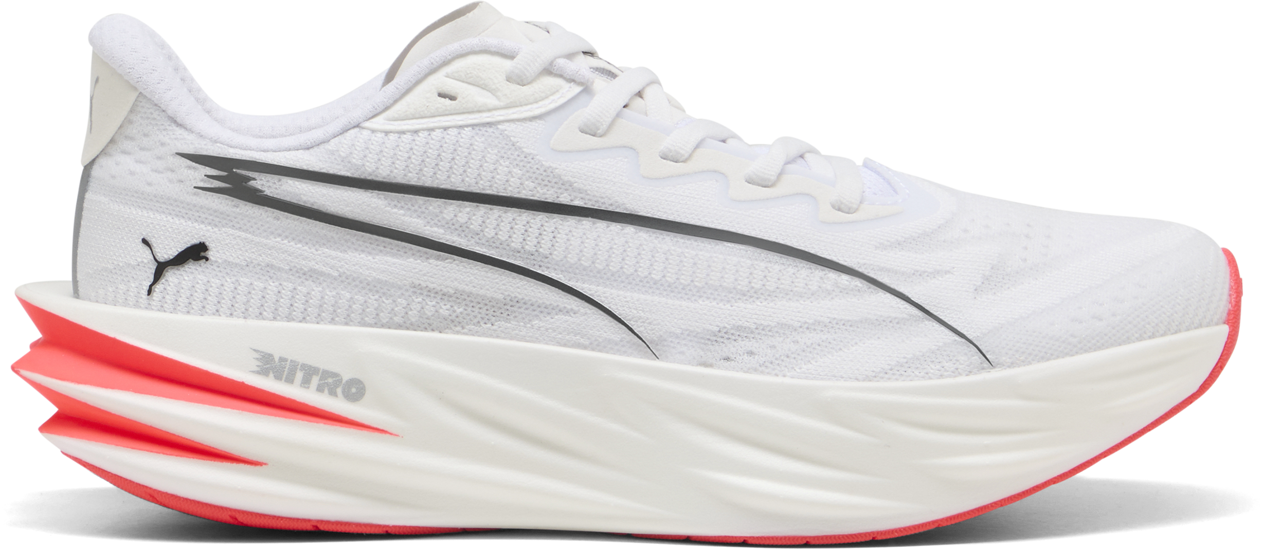 Puma Women's Deviate Pure Nitro White-ultra Red