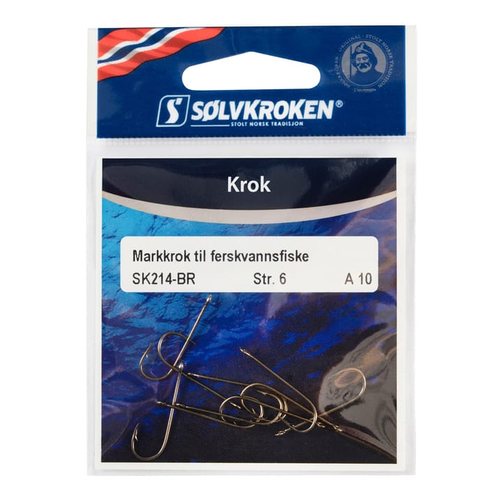 Sølvkroken Aberdeen lang SK214-Br Str 8 10stk Bronze Sølvkroken