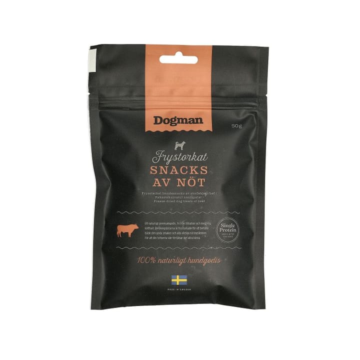 Dogman Frysetørket Snacks Storfe 50g Dogman