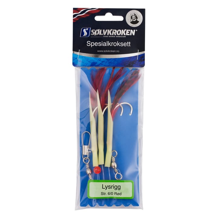 Sølvkroken Sølvkroken Lysrigg Rød Str. 6/0 R Sølvkroken