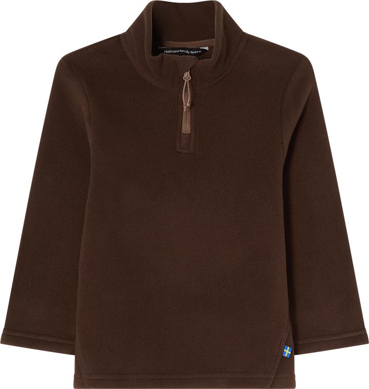 Isbjörn of Sweden Kids' & Teens' Cloud Half Zip Fleece Chocolate