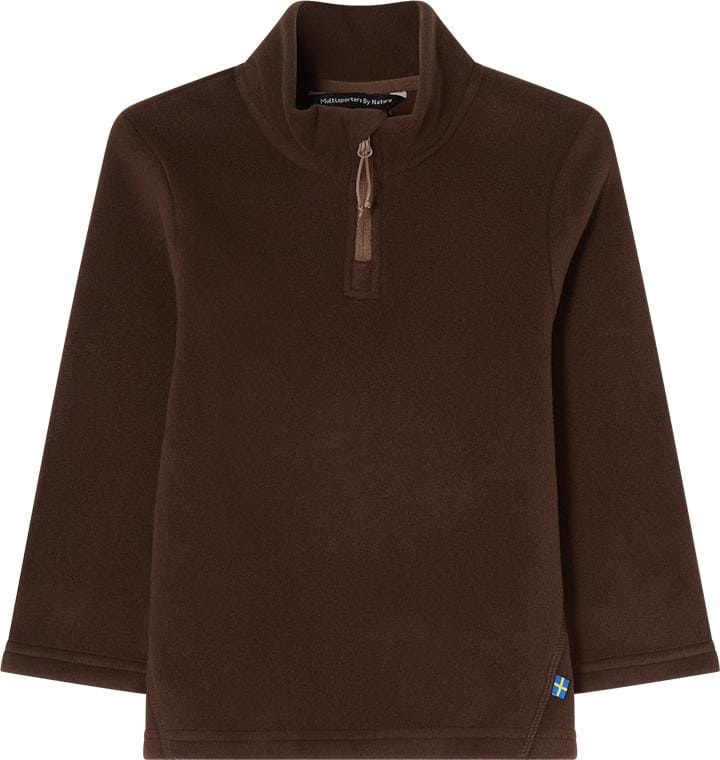 Isbjörn of Sweden Kids' & Teens' Cloud Half Zip Fleece  Chocolate Isbjörn of Sweden