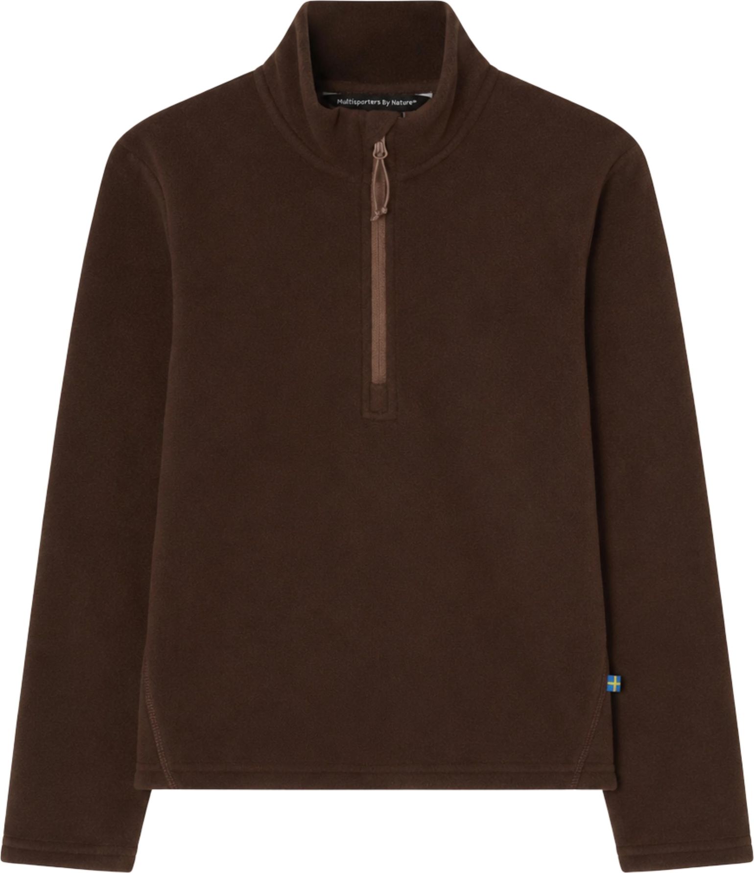 Isbjörn of Sweden Kids' & Teens' Cloud Half Zip Fleece  Chocolate