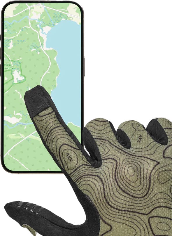 Gripgrab Rebel Full Finger Summer Gloves Olive Green Gripgrab