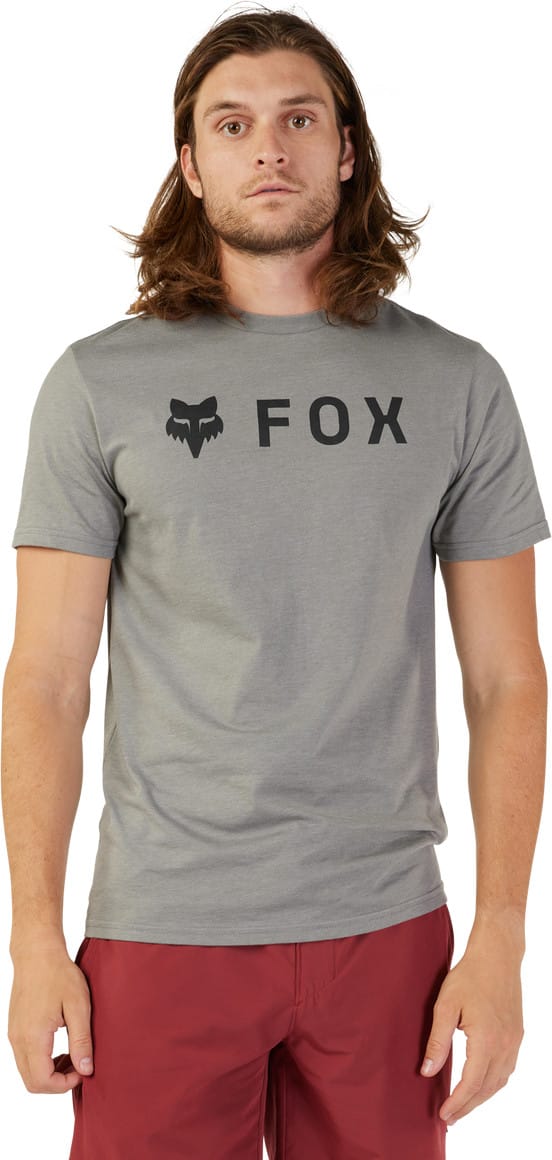Fox Men's Absolute Shortsleeve Premium Tee Heather Graphite Fox Fox Men's Absolute Shortsleeve Premium Tee Heather Graphite Fox