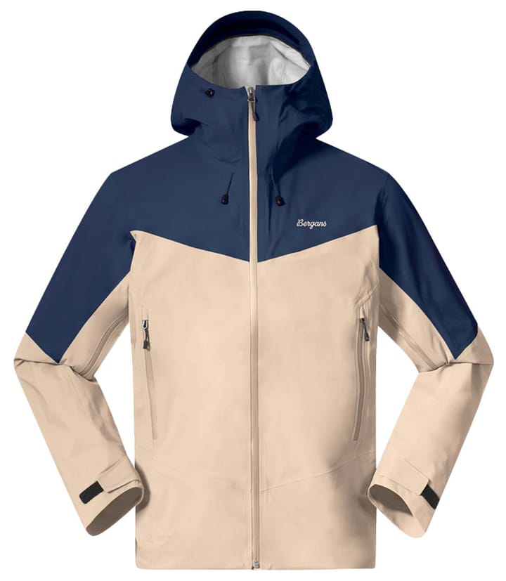 Bergans Men's Rabot Allround 3L Shell Jacket Warm Sand/Navy Blue Bergans