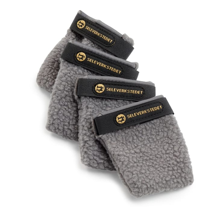 Seleverkstedet Fleece Grey Dog Boot 4pk Grå/Svart Seleverkstedet