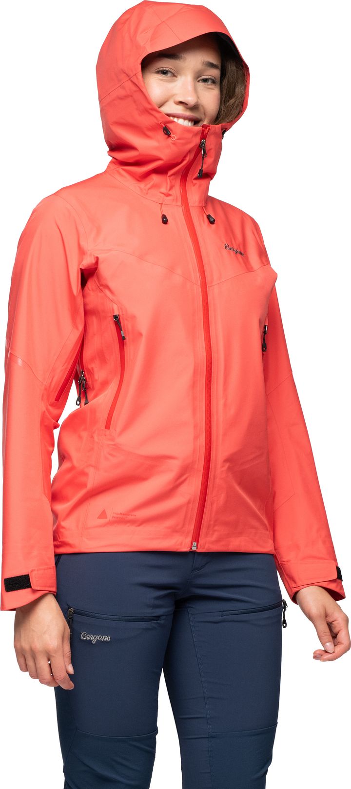 Bergans Women's Rabot Light 3L Shell Jacket Peachy Red Bergans
