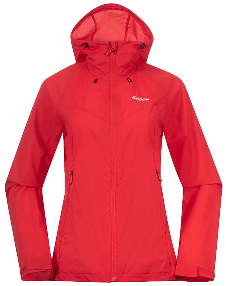 Bergans Women's Rabot Windbreaker Jacket Fire Red Bergans