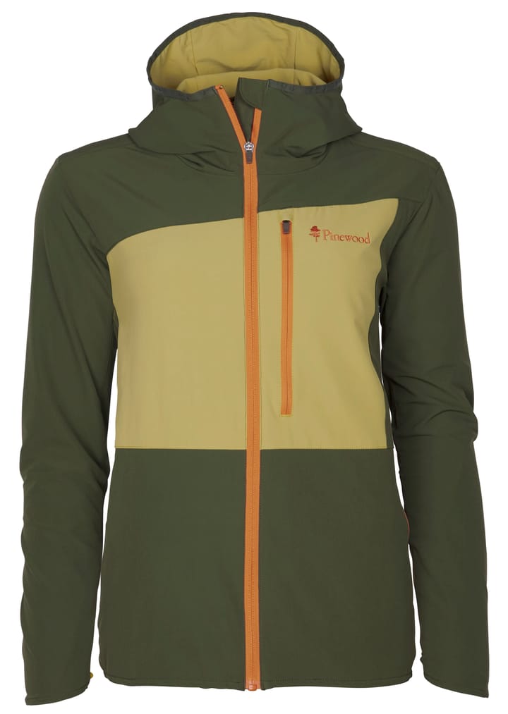 Pinewood Women's Abisko Light Stretch Jacket Goldenhay/Mossgreen Pinewood