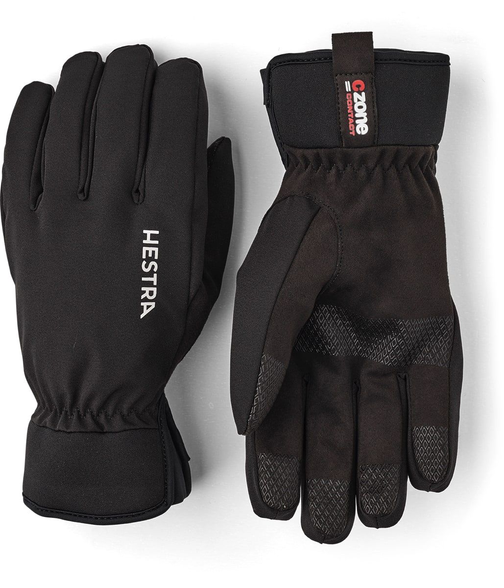 Hestra Czone Contact Glove -5 Finger Black