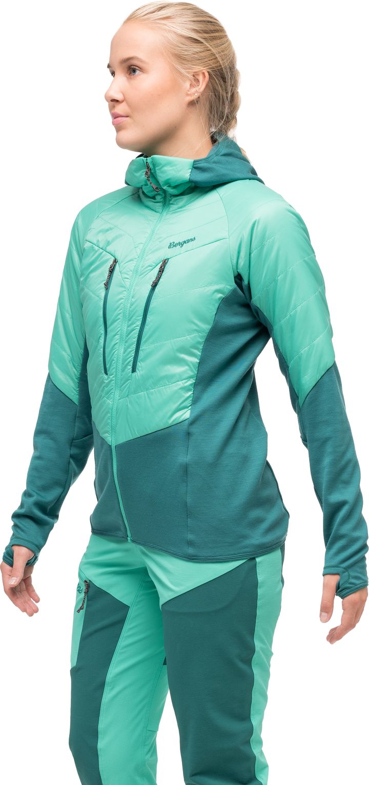 Bergans Women's Tind Light Insulated Jacket  Light Malachite Green/Malachite Green Bergans