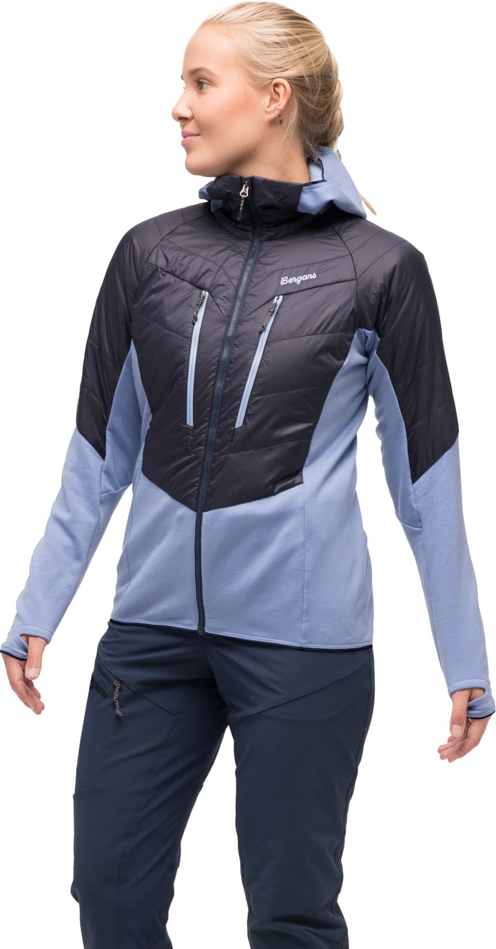 Bergans Women's Tind Light Insulated Jacket  Navy Blue/Blueberry Milk Bergans