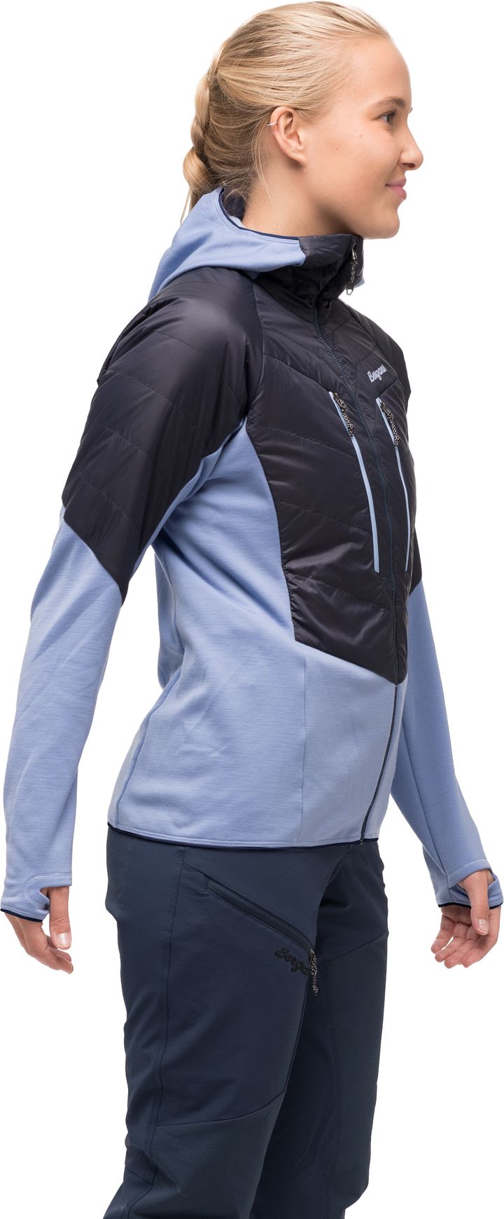 Bergans Women's Tind Light Insulated Jacket  Navy Blue/Blueberry Milk Bergans