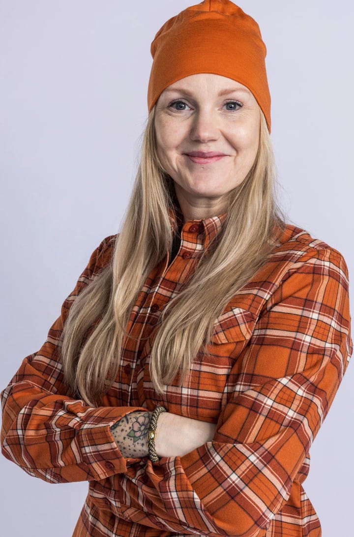 Pinewood Women's Abiskohiking Flannel Shirt Burned Orange Pinewood
