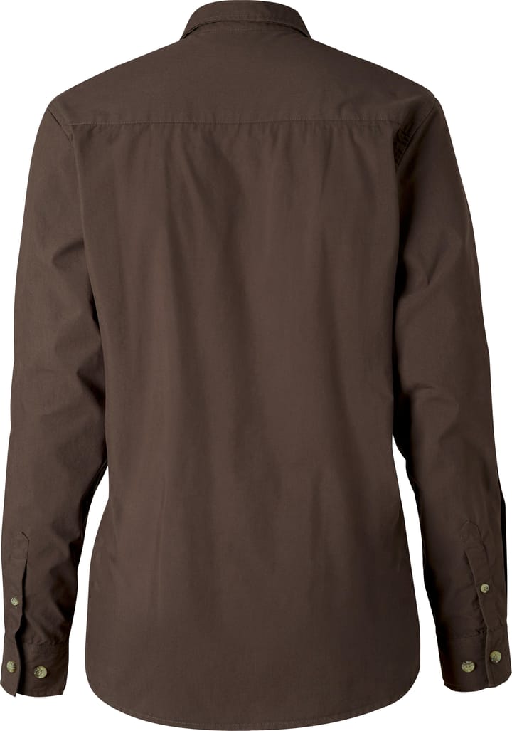 Pinewood Women's InsectSafe Poplin L/S Shirt Dark Olive Pinewood