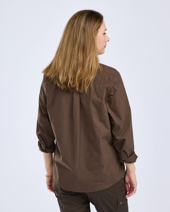 Pinewood Women's InsectSafe Poplin L/S Shirt Dark Olive Pinewood